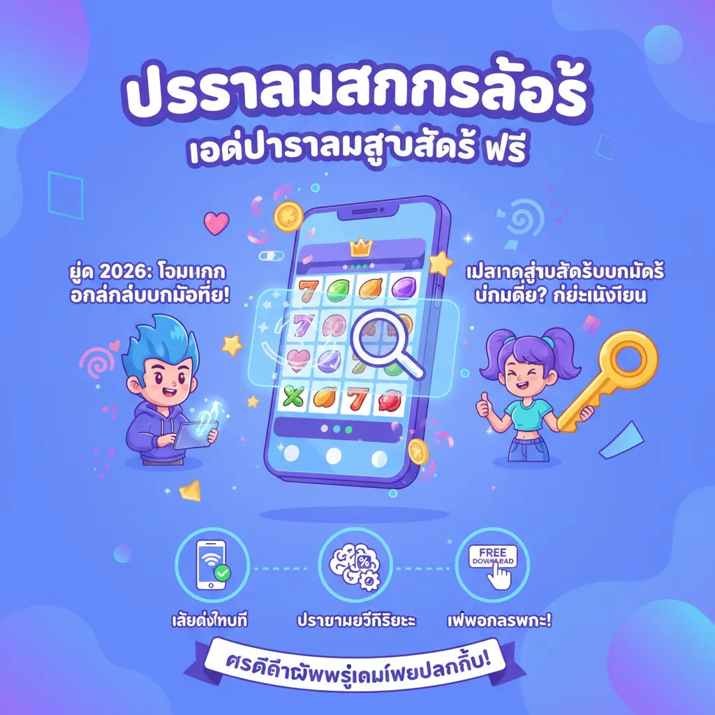 โหลดโปรแกรมสูตรสล็อต ฟรี - โปรแกรมสแกนสล็อต