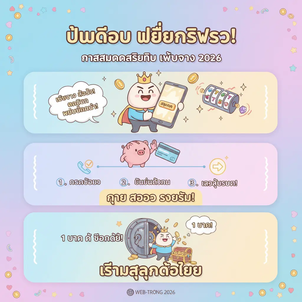 เว็บตรง สล็อต ฝากถอน ไม่มี ขั้นต่ำ 1 บาท ก็ ถอนได้ - การสมัครสมาชิก