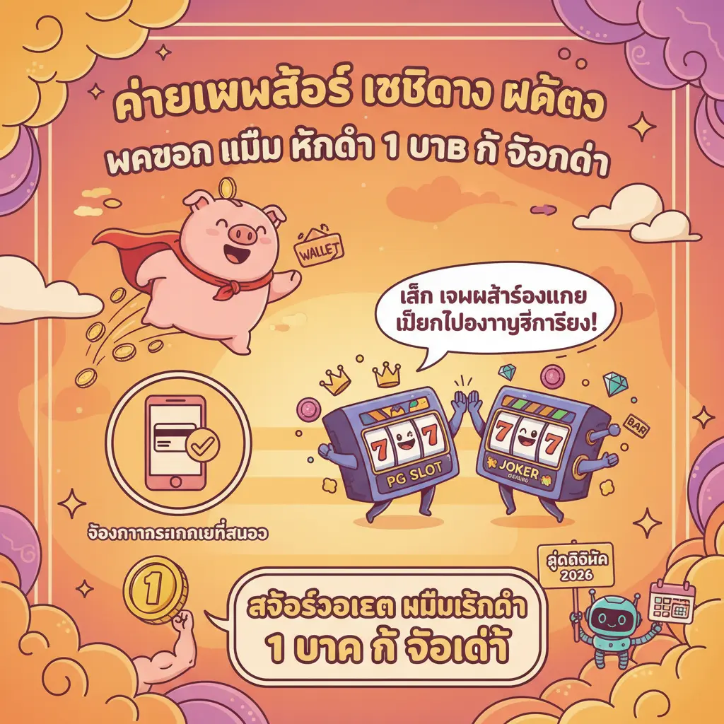 เว็บตรง สล็อต ฝากถอน ไม่มี ขั้นต่ำ 1 บาท ก็ ถอนได้ - ค่ายเกมสล็อต
